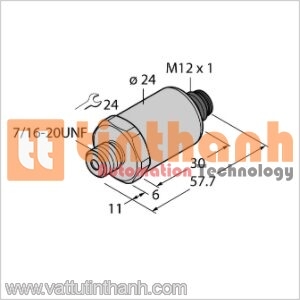 PT1000R-2005-I2-H1143 - Bộ chuyển đổi áp suất - Turck TT