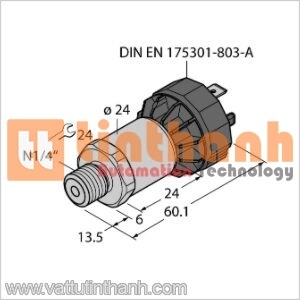 PT100PSIG-1003-U1-DA91/X - Bộ chuyển đổi áp suất - Turck TT