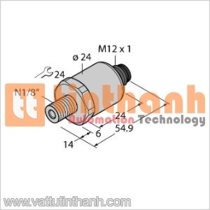 PT100PSIG-1014-I2-H1141 - Bộ chuyển đổi áp suất - Turck TT