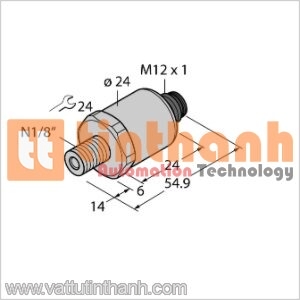 PT100PSIG-1014-I2-H1141/X - Bộ chuyển đổi áp suất - Turck TT