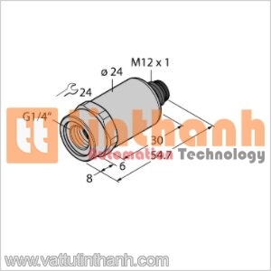 PT100PSIG-2001-I2-H1143 - Bộ chuyển đổi áp suất - Turck TT