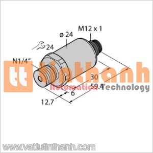 PT100PSIG-2003-I2-H1141 - Bộ chuyển đổi áp suất - Turck TT