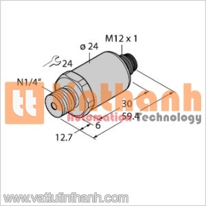 PT100PSIG-2003-I2-H1141/X - Bộ chuyển đổi áp suất - Turck TT