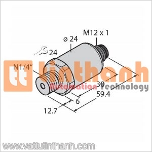 PT100PSIG-2003-U3-H1143 - Bộ chuyển đổi áp suất - Turck TT