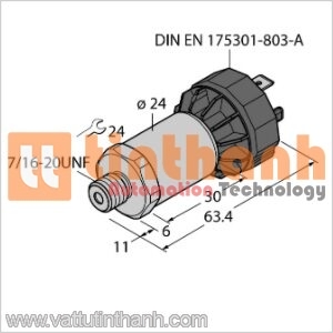 PT100PSIG-2005-I2-DA91 - Bộ chuyển đổi áp suất - Turck TT