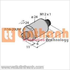 PT100PSIG-2005-I2-H1143 - Bộ chuyển đổi áp suất - Turck TT