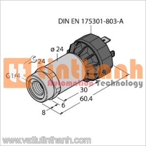 PT100R-2001-U1-DA91 - Bộ chuyển đổi áp suất - Turck TT