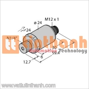 PT100R-2003-IX-H1143 - Bộ chuyển đổi áp suất - Turck TT