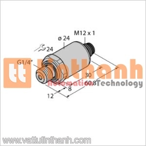 PT100R-2004-I2-H1143/X - Bộ chuyển đổi áp suất - Turck TT