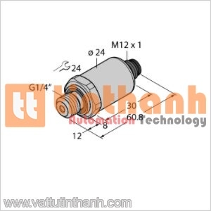 PT100R-2004-U1-H1141 - Bộ chuyển đổi áp suất - Turck TT