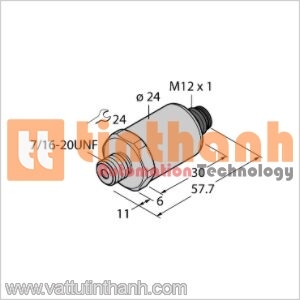 PT100R-2005-U3-H1143/X - Bộ chuyển đổi áp suất - Turck TT