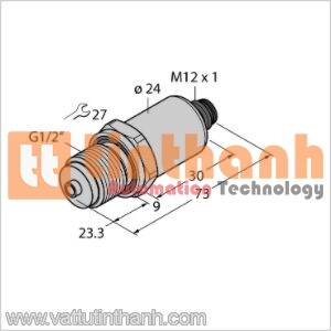 PT100R-2008-I2-H1141 - Bộ chuyển đổi áp suất - Turck TT