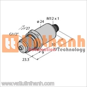 PT100R-2008-U1-H1141/X - Bộ chuyển đổi áp suất - Turck TT