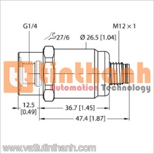 PT10R-1001-I2-H1141 - Bộ chuyển đổi áp suất - Turck TT