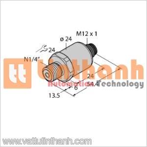 PT10R-1003-I2-H1143 - Bộ chuyển đổi áp suất - Turck TT