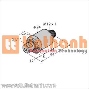 PT10R-1004-IX-H1143 - Bộ chuyển đổi áp suất - Turck TT