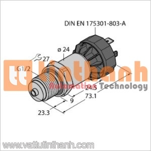 PT10R-1008-I2-DA91 - Bộ chuyển đổi áp suất - Turck TT