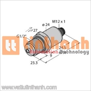 PT10R-1008-I2-H1141 - Bộ chuyển đổi áp suất - Turck TT