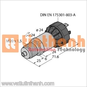 PT10R-1020-I2-DA91 - Bộ chuyển đổi áp suất - Turck TT