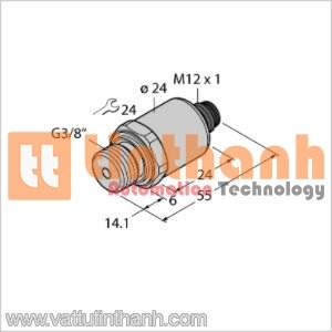 PT10R-1049-I2-H1141/X - Bộ chuyển đổi áp suất - Turck TT