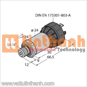 PT10R-2004-I2-DA91 - Bộ chuyển đổi áp suất - Turck TT