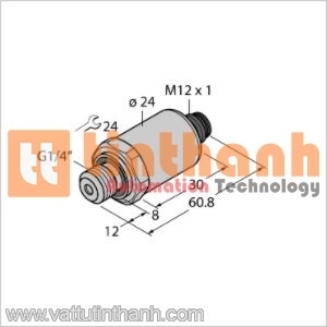 PT10R-2004-U1-H1144 - Bộ chuyển đổi áp suất - Turck TT