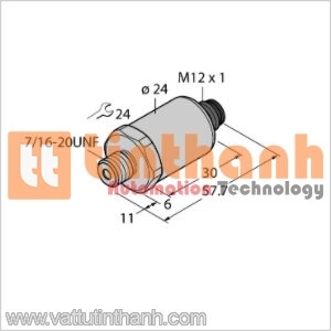 PT10R-2005-I2-H1143 - Bộ chuyển đổi áp suất - Turck TT