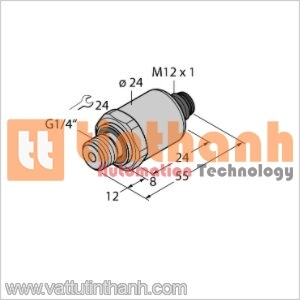 PT10V-1004-I2-H1143 - Bộ chuyển đổi áp suất - Turck TT