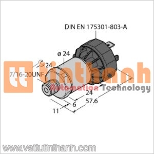 PT130PSIV-1005-U1-DA91 - Bộ chuyển đổi áp suất - Turck TT