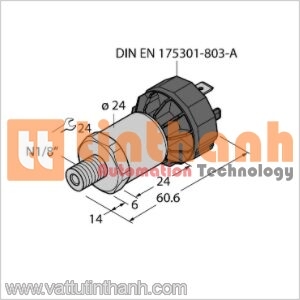 PT130PSIV-1014-I2-DA91 - Bộ chuyển đổi áp suất - Turck TT