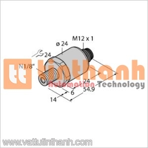 PT130PSIV-1014-I2-H1141 - Bộ chuyển đổi áp suất - Turck TT