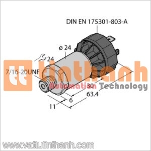 PT130PSIV-2005-U1-DA91 - Bộ chuyển đổi áp suất - Turck TT