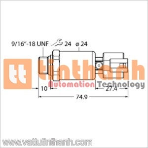 PT1500PSIG-2121-U6-DT043P - Bộ chuyển đổi áp suất - Turck TT