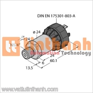 PT150PSIG-1003-I2-DA91 - Bộ chuyển đổi áp suất - Turck TT