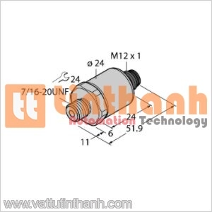 PT150PSIG-1005-I2-H1141 - Bộ chuyển đổi áp suất - Turck TT