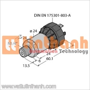 PT15PSIG-1003-I2-DA91 - Bộ chuyển đổi áp suất - Turck TT