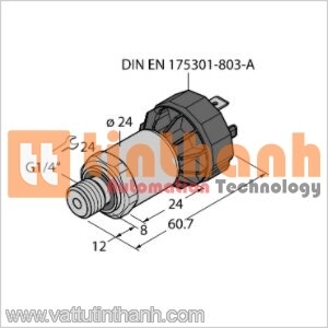 PT15PSIG-1004-I2-DA91 - Bộ chuyển đổi áp suất - Turck TT