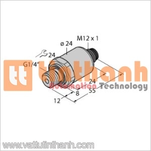 PT15V-1004-I2-H1143 - Bộ chuyển đổi áp suất - Turck TT