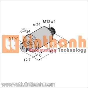 PT160R-2003-I2-H1141 - Bộ chuyển đổi áp suất - Turck TT