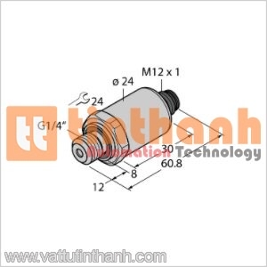 PT160R-2004-I2-H1143/X - Bộ chuyển đổi áp suất - Turck TT