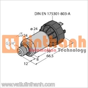 PT160R-2004-U1-DA91 - Bộ chuyển đổi áp suất - Turck TT