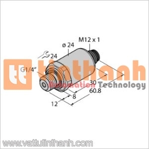 PT160R-2004-U1-H1144 - Bộ chuyển đổi áp suất - Turck TT