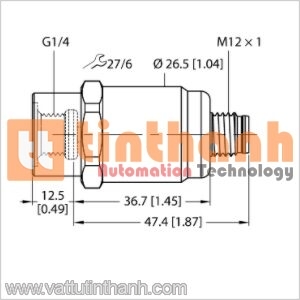 PT16A-1001-I2-H1143/X - Bộ chuyển đổi áp suất - Turck TT