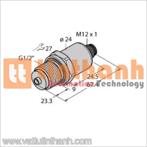 PT16A-1008-U1-H1143 - Bộ chuyển đổi áp suất - Turck TT