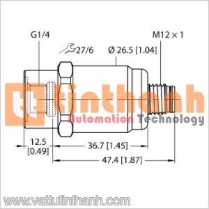 PT16R-1001-I2-H1143/X - Bộ chuyển đổi áp suất - Turck TT