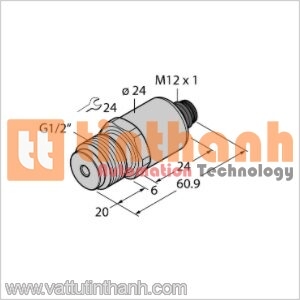 PT1A-1043-I2-H1141 - Bộ chuyển đổi áp suất - Turck TT