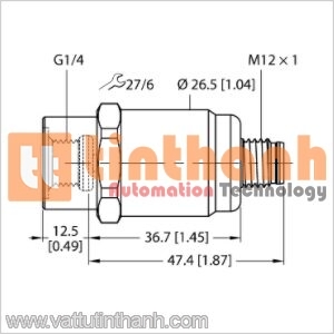 PT1R-1001-I2-H1141 - Bộ chuyển đổi áp suất - Turck TT