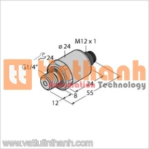 PT1R-1004-I2-H1141 - Bộ chuyển đổi áp suất - Turck TT