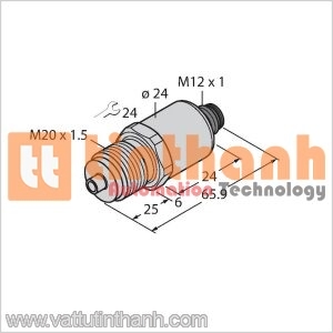 PT1R-1020-I2-H1143 - Bộ chuyển đổi áp suất - Turck TT