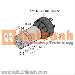 PT1VR-1001-I2-DA91 - Bộ chuyển đổi áp suất - Turck TT